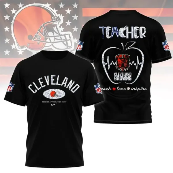 Cleveland Browns Peach Love Inspired Tshirt - Image 3