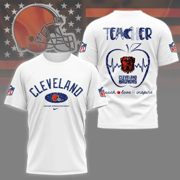 Cleveland Browns Peach Love Inspired Tshirt - Image 4