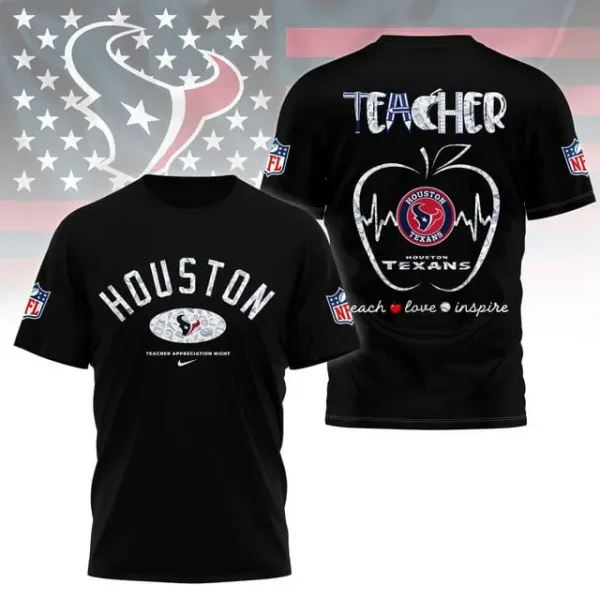 Houston Texans Peach Love Inspired Tshirt - Image 3