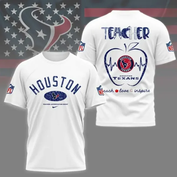 Houston Texans Peach Love Inspired Tshirt - Image 4