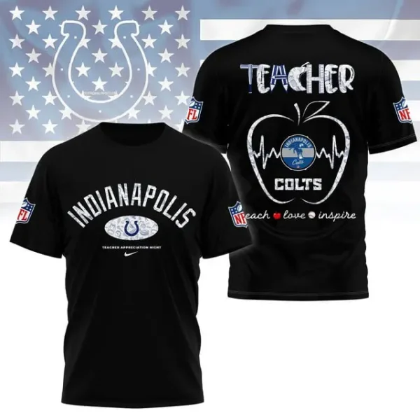 Indianapolis Colts Peach Love Inspired Tshirt - Image 3