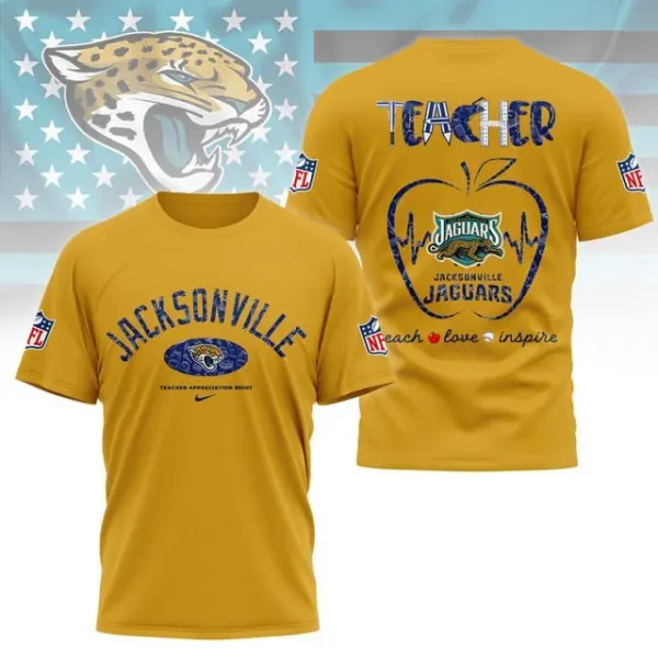 Jacksonville Jaguars Peach Love Inspired Tshirt