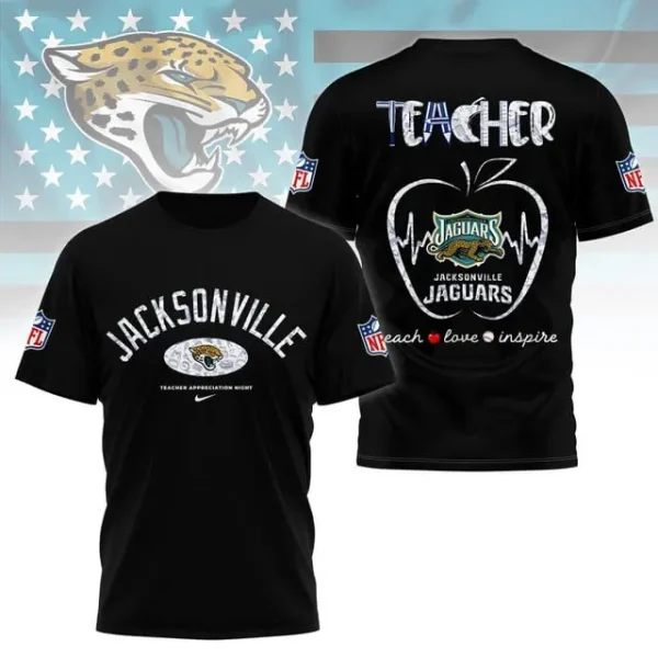 Jacksonville Jaguars Peach Love Inspired Tshirt - Image 3