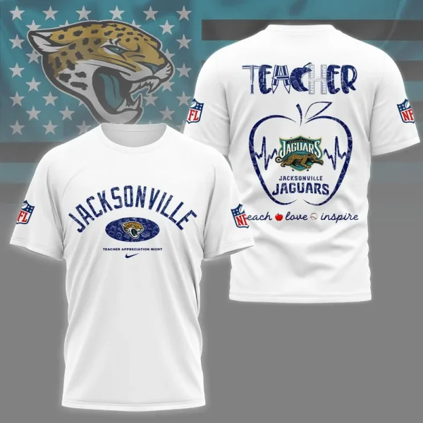 Jacksonville Jaguars Peach Love Inspired Tshirt - Image 4