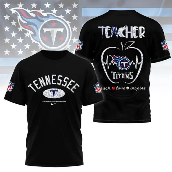 Tennessee Titans Peach Love Inspired Tshirt - Image 5