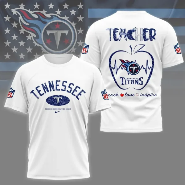 Tennessee Titans Peach Love Inspired Tshirt - Image 6