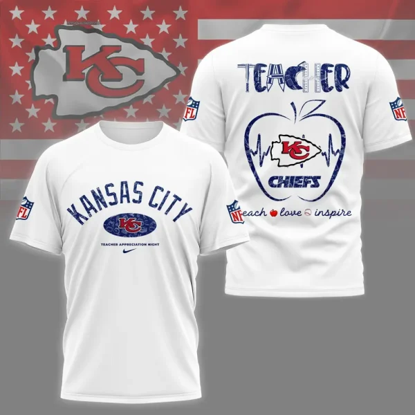 Kansas City Chiefs Peach Love Inspired Tshirt - Image 4
