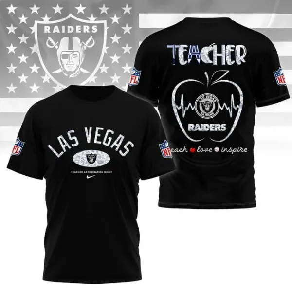 Las Vegas Raiders Peach Love Inspired Tshirt - Image 2