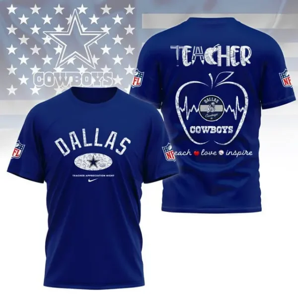 Dallas Cowboys Peach Love Inspired Tshirt - Image 3