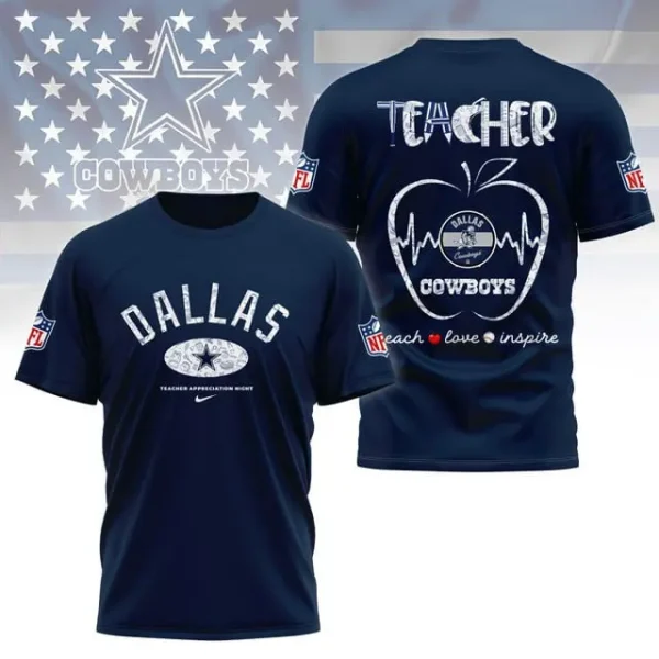 Dallas Cowboys Peach Love Inspired Tshirt - Image 4