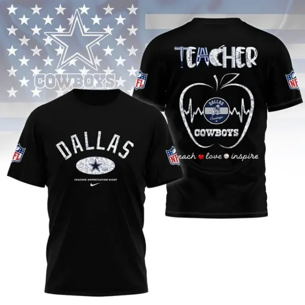 Dallas Cowboys Peach Love Inspired Tshirt - Image 5