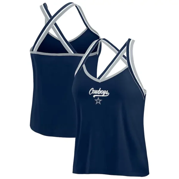 Dallas Cowboys Women's Cross Strap Tri-Blend Tank Top