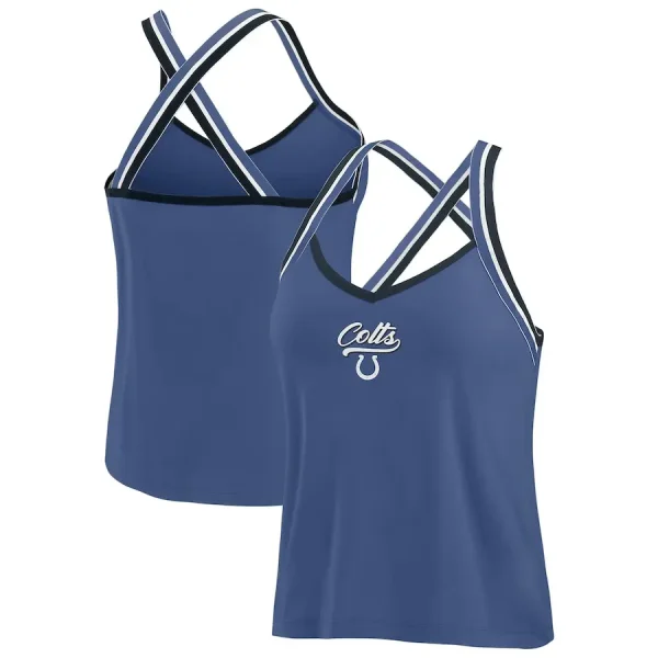 Indianapolis Colts Women's Cross Strap Tri-Blend Tank Top
