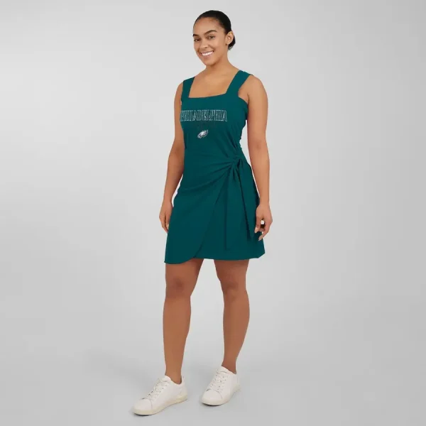 Philadelphia Eagles Women's Wrap Dress - Image 2