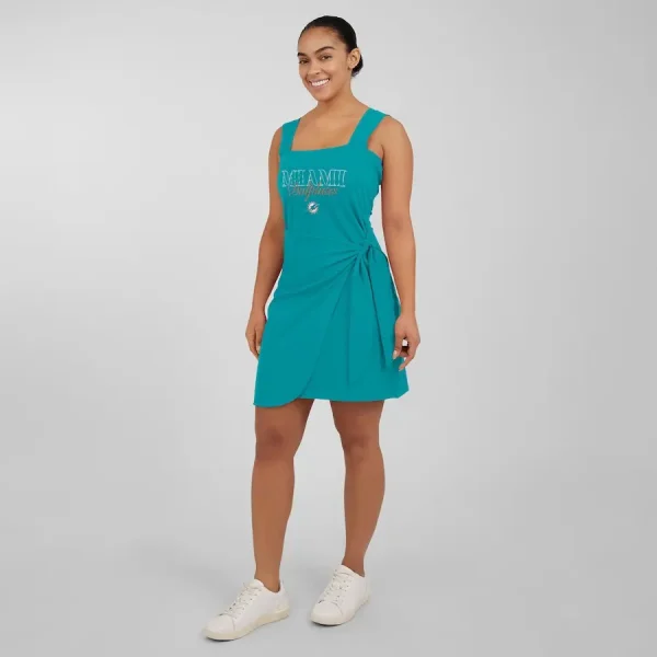 Miami Dolphins Women's Wrap Dress - Image 2