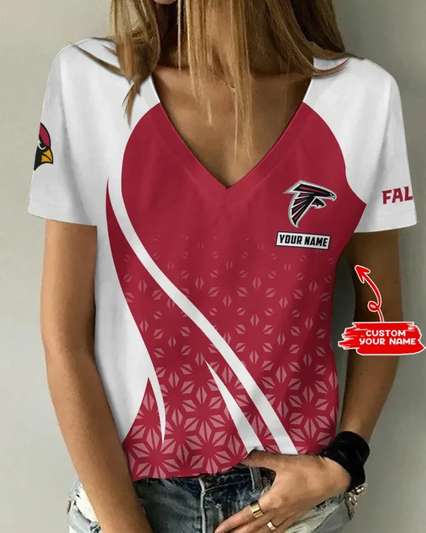 Atlanta Falcons Summer New Women's Short Sleeve T-shirt 3D Trending 2025 AGCWTS899