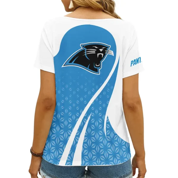 Carolina Panthers Summer New Women's Short Sleeve T-shirt 3D Trending 2025 AGCWTS902 - Image 2