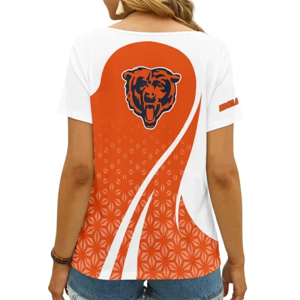 Chicago Bears Summer New Women's Short Sleeve T-shirt 3D Trending 2025 AGCWTS903 - Image 2