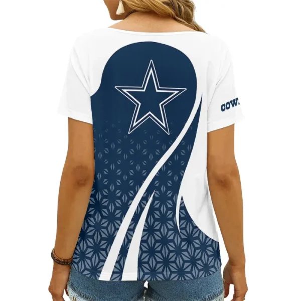Dallas Cowboys Summer New Women's Short Sleeve T-shirt 3D Trending 2025 AGCWTS906 - Image 2