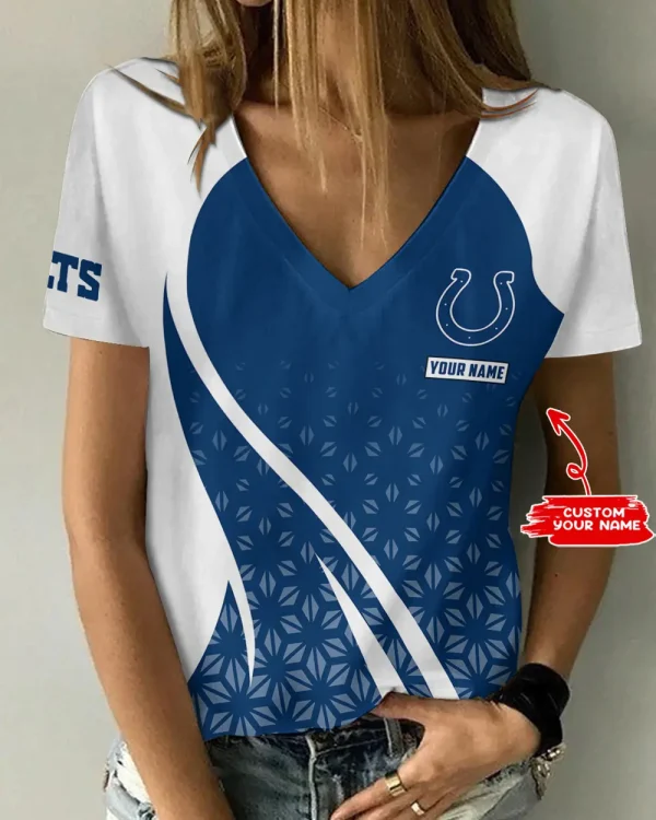 Indianapolis Colts Summer New Women's Short Sleeve T-shirt 3D Trending 2025 AGCWTS911
