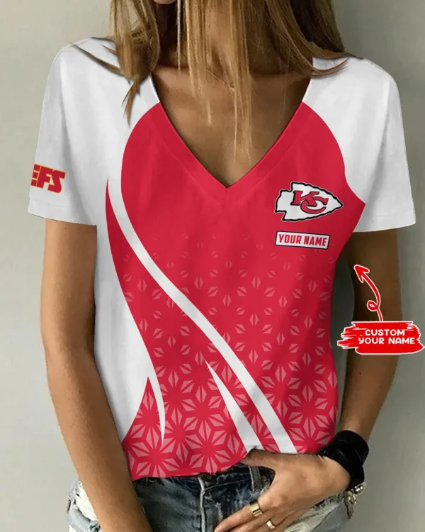 Kansas City Chiefs Summer New Women's Short Sleeve T-shirt 3D Trending 2025 AGCWTS913