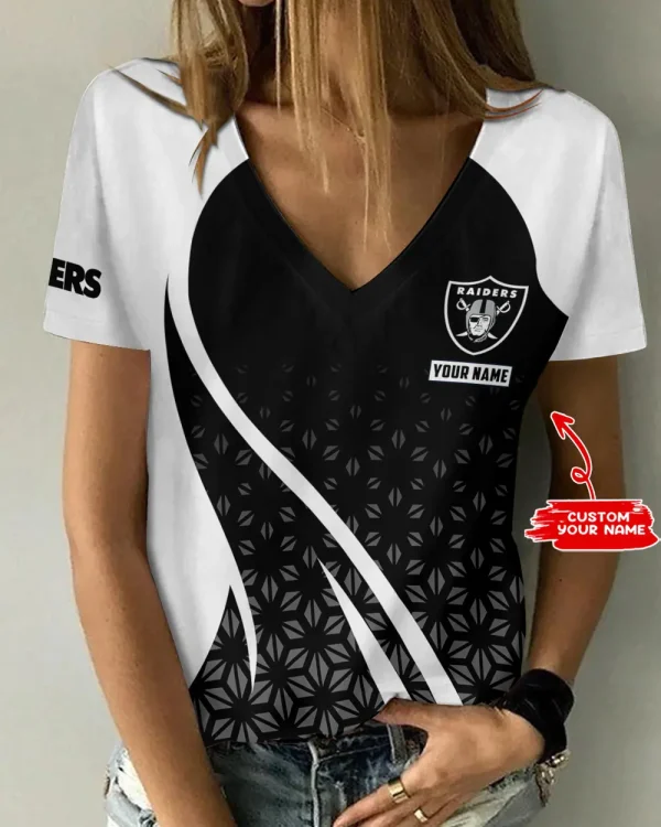 Las Vegas Raiders Summer New Women's Short Sleeve T-shirt 3D Trending 2025 AGCWTS914