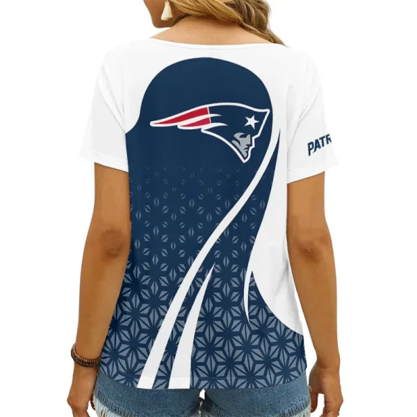 New England Patriots Summer New Women's Short Sleeve T-shirt 3D Trending 2025 AGCWTS919 - Image 2
