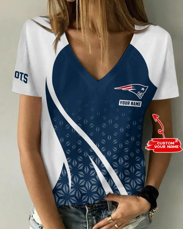 New England Patriots Summer New Women's Short Sleeve T-shirt 3D Trending 2025 AGCWTS919