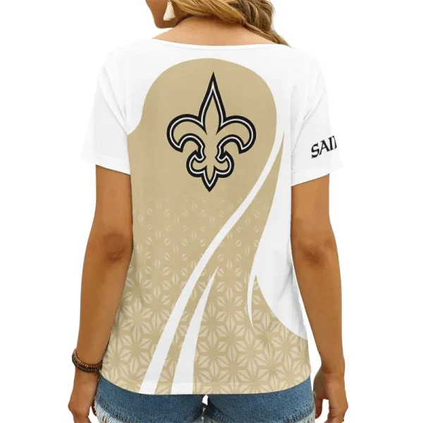 New Orleans Saints Summer New Women's Short Sleeve T-shirt 3D Trending 2025 AGCWTS920 - Image 2