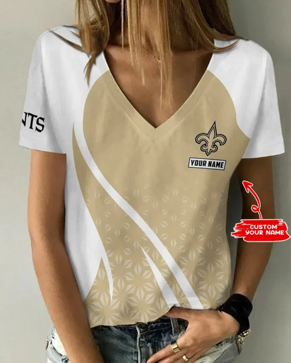 New Orleans Saints Summer New Women's Short Sleeve T-shirt 3D Trending 2025 AGCWTS920