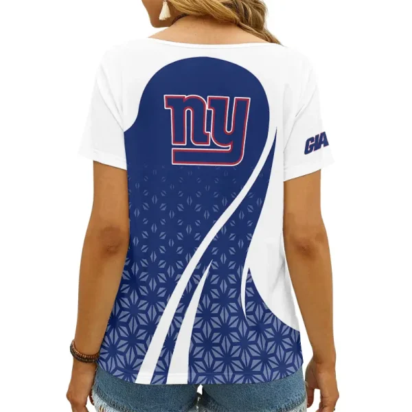 New York Giants Summer New Women's Short Sleeve T-shirt 3D Trending 2025 AGCWTS921 - Image 2