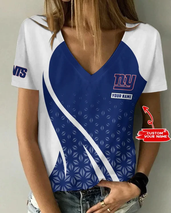 New York Giants Summer New Women's Short Sleeve T-shirt 3D Trending 2025 AGCWTS921
