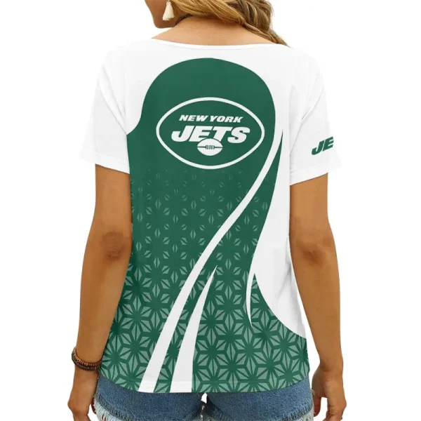 New York Jets Summer New Women's Short Sleeve T-shirt 3D Trending 2025 AGCWTS922 - Image 2
