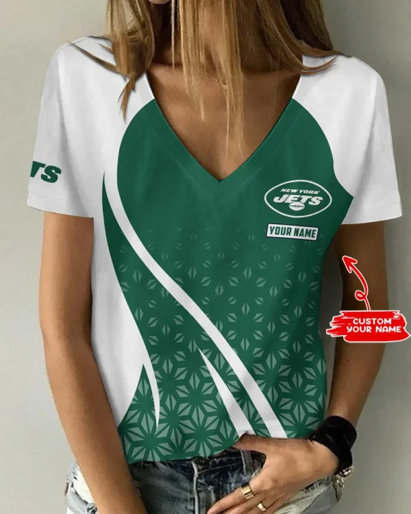 New York Jets Summer New Women's Short Sleeve T-shirt 3D Trending 2025 AGCWTS922