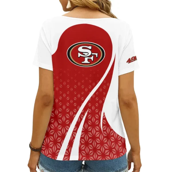 San Francisco 49ers Summer New Women's Short Sleeve T-shirt 3D Trending 2025 AGCWTS925 - Image 2