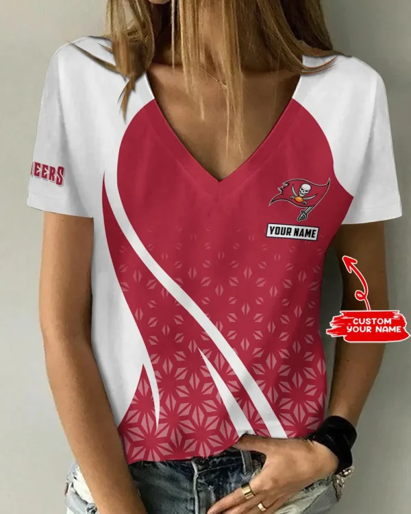 Tampa Bay Buccaneers Summer New Women's Short Sleeve T-shirt 3D Trending 2025 AGCWTS927