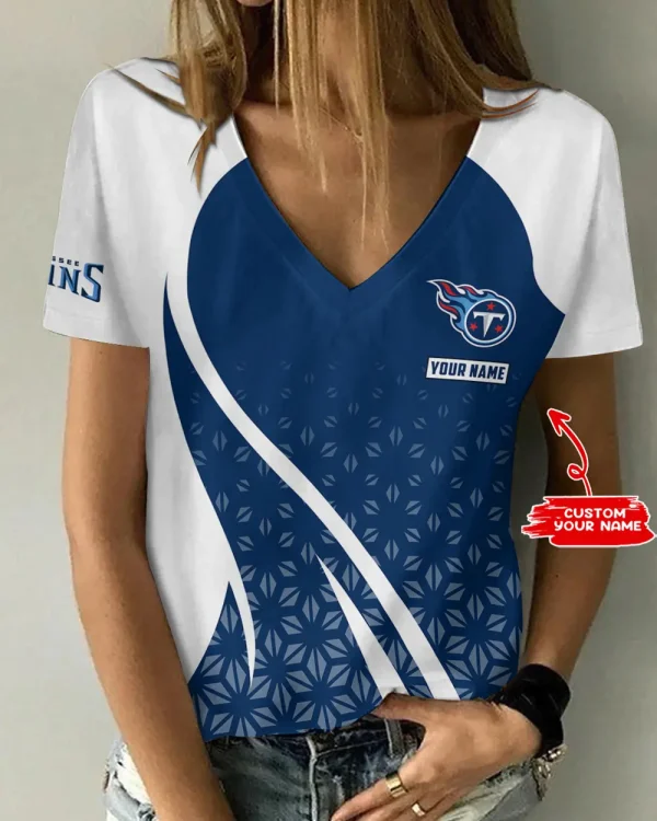 Tennessee Titans Summer New Women's Short Sleeve T-shirt 3D Trending 2025 AGCWTS928