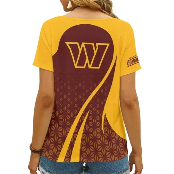 Washington Commanders Summer New Women's Short Sleeve T-shirt 3D Trending 2025 AGCWTS929 - Image 2