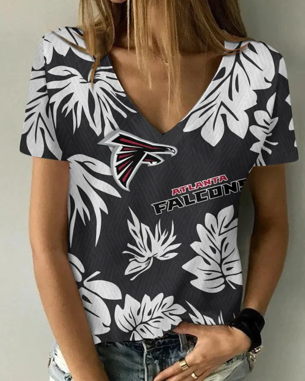 Atlanta Falcons Summer New Women's Short Sleeve T-shirt 3D Trending 2025 AGCWTS931