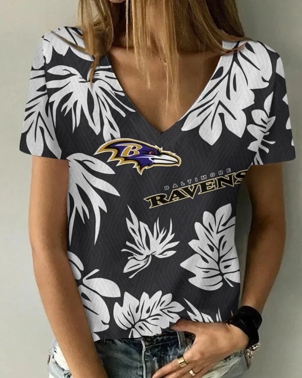 Baltimore Ravens Summer New Women's Short Sleeve T-shirt 3D Trending 2025 AGCWTS932