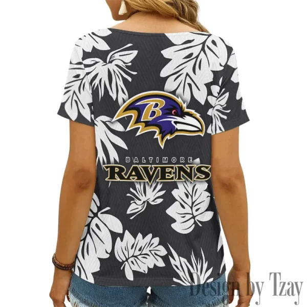 Baltimore Ravens Summer New Women's Short Sleeve T-shirt 3D Trending 2025 AGCWTS932 - Image 2