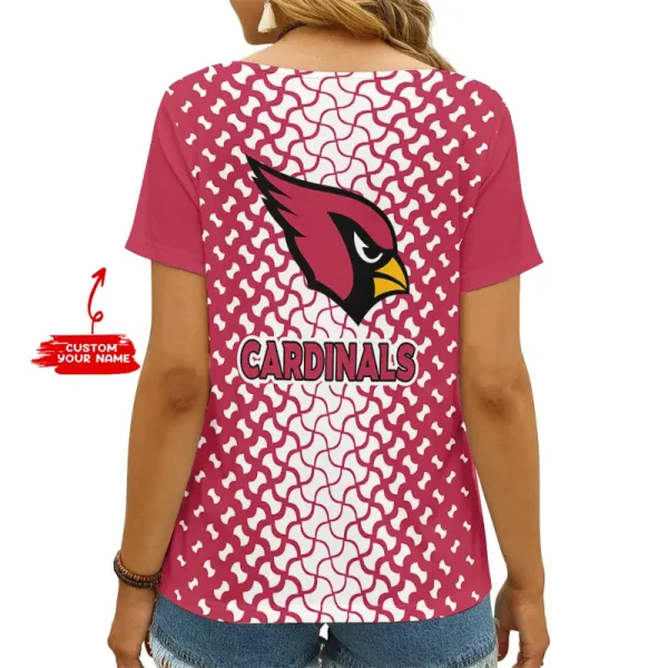 Arizona Cardinals Summer New Women's Short Sleeve T-shirt 3D Trending 2025 AGCWTS936 - Image 2