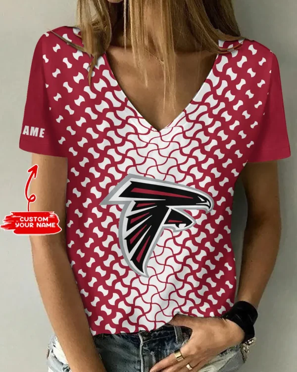 Atlanta Falcons Summer New Women's Short Sleeve T-shirt 3D Trending 2025 AGCWTS937