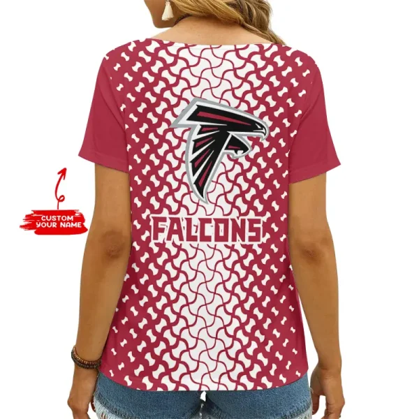 Atlanta Falcons Summer New Women's Short Sleeve T-shirt 3D Trending 2025 AGCWTS937 - Image 2