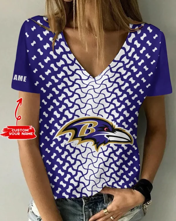 Baltimore Ravens Summer New Women's Short Sleeve T-shirt 3D Trending 2025 AGCWTS938