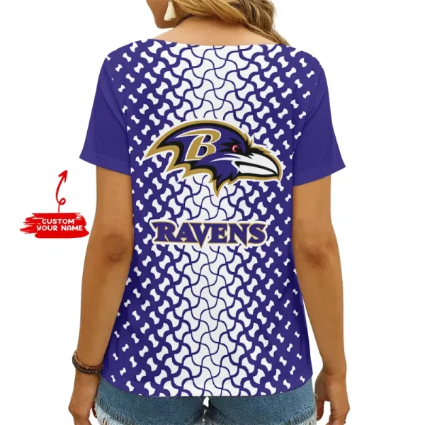 Baltimore Ravens Summer New Women's Short Sleeve T-shirt 3D Trending 2025 AGCWTS938 - Image 2
