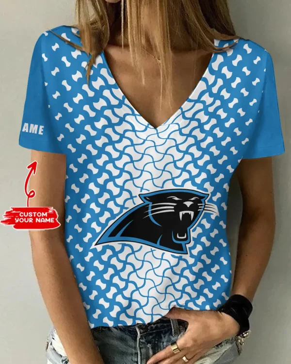 Carolina Panthers Summer New Women's Short Sleeve T-shirt 3D Trending 2025 AGCWTS940