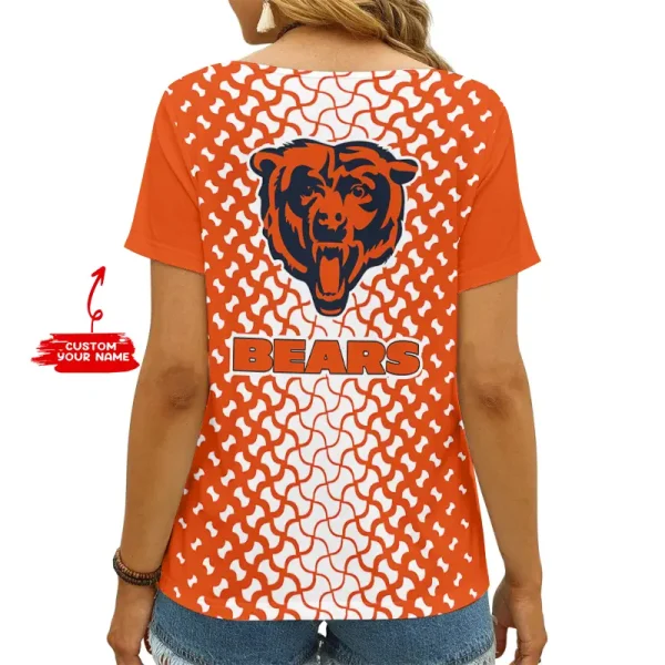 Chicago Bears Summer New Women's Short Sleeve T-shirt 3D Trending 2025 AGCWTS941 - Image 2