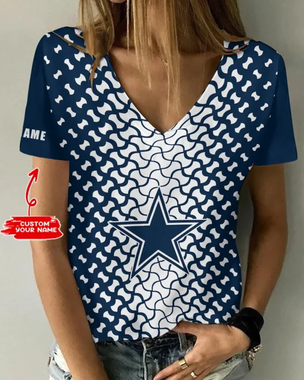 Dallas Cowboys Summer New Women's Short Sleeve T-shirt 3D Trending 2025 AGCWTS944
