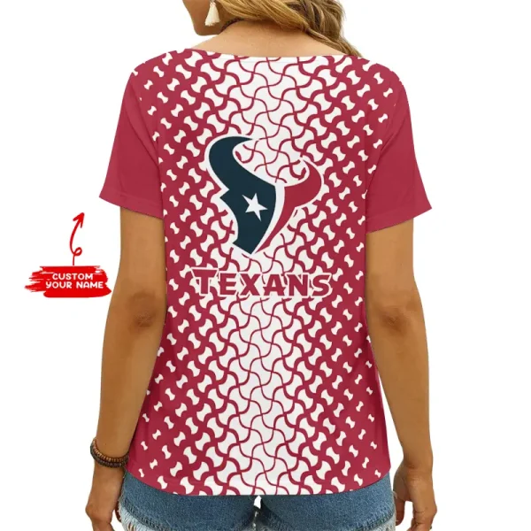 Houston Texans Summer New Women's Short Sleeve T-shirt 3D Trending 2025 AGCWTS948 - Image 2